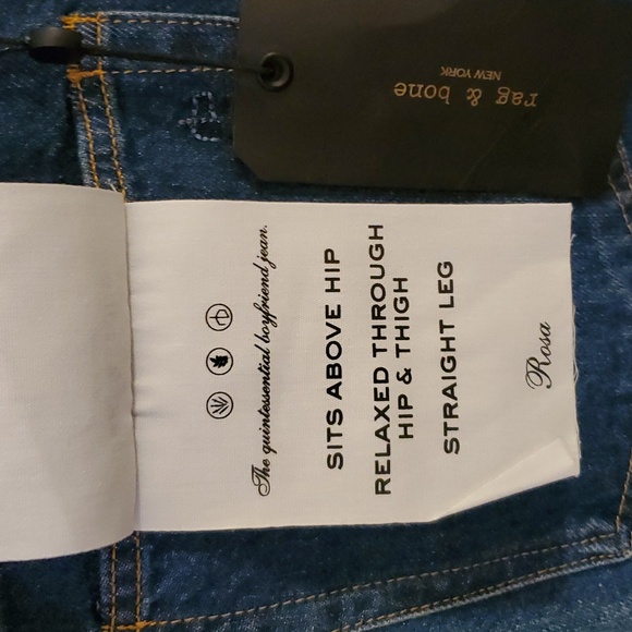 Rag & Bone Maya High Rise Slim Jeans in Jasper Women's Size 25 NWT'S - Picture 8 of 15